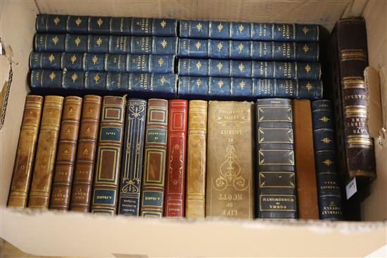 Scott, The Waverley Novels, A & C Black, London 1897, 25 vols, half-calf and marbled boards and sundry bindings,